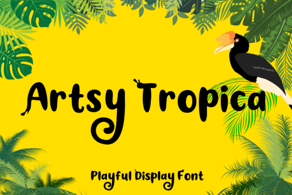Artsy Tropica: A Display Font That Brings Warmth to Real Business Branding
