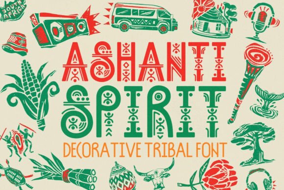 Ashanti Spirit: A Bold Display Font for Authentic Digital Branding