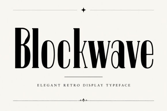 Blockwave: A Display Font That Makes Your Brand Feel Instantly Polished