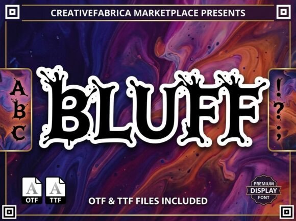 Bluff: A Bold Display Font for Digital Brand Impact