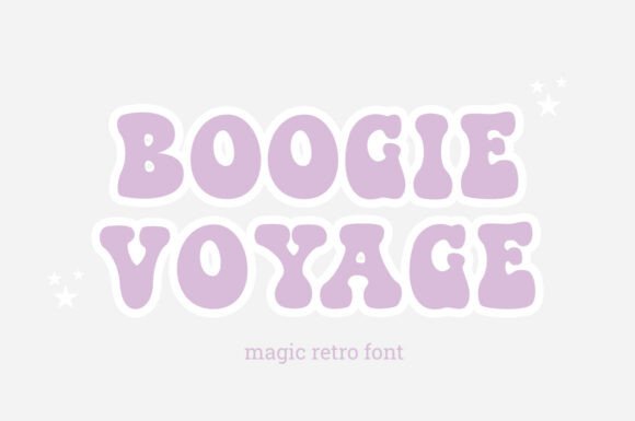 Boogie Voyage: A Retro Display Font That Makes Handmade Products Shine