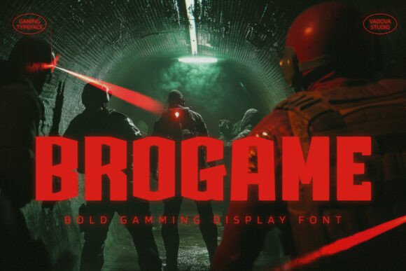 Brogame: A Futuristic Display Typeface for Digital Design