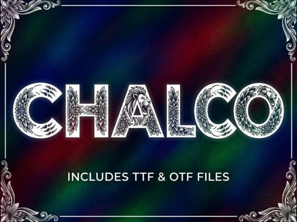 Chalco Display Font for Handmade Labels & Printables