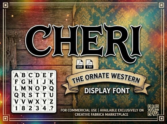 Cheri: A Western Display Font That Commands Attention Online