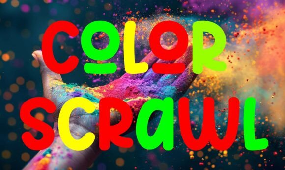 Color Scrawl: A Bold Display Font for Scroll-Stopping Marketing