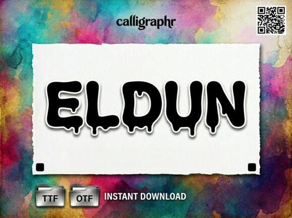 Eldun: A Standout Display Font for Handmade Creators