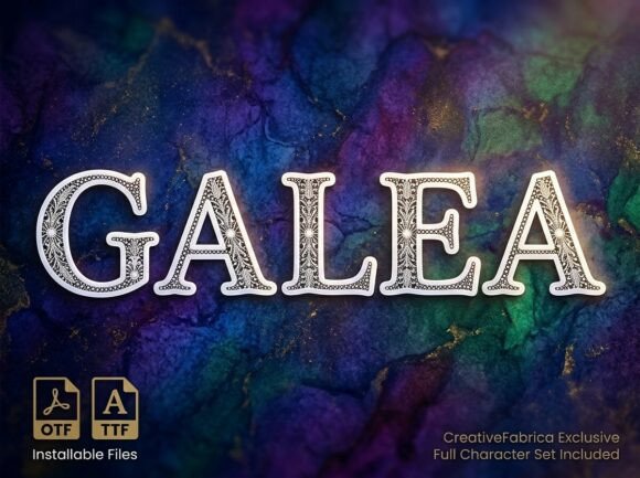 Galea: A Standout Display Font for Handmade Creators