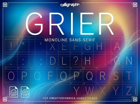 Grier: A Display Font That Makes Your Handmade Goods Shine