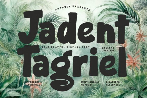 Jadent Tagriel: A Playful Display Font That Feels Like a Creative Spark