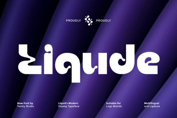 Liqude: A Liquid-Inspired Display Typeface for Makers