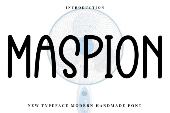 Maspion: A Warm, Expressive Display Font for Digital Brands