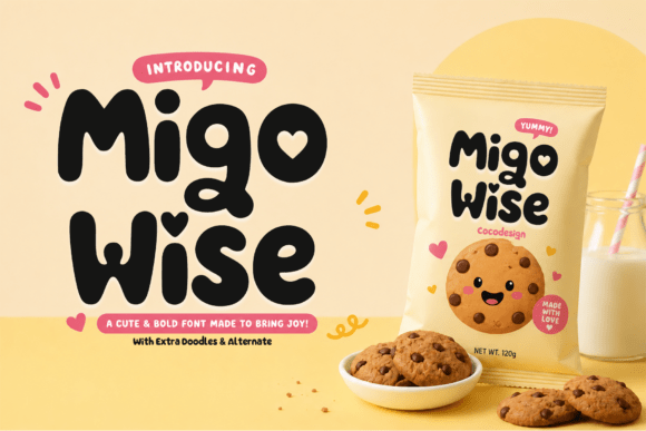 Migo Wise: A Display Font That Radiates Joy