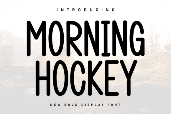 Morning Hockey: A Handwritten Display Font with Gentle Rhythm