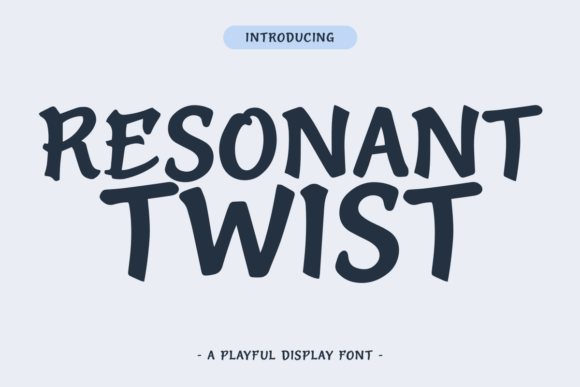 Resonant Twist: A Display Font with Gravitas