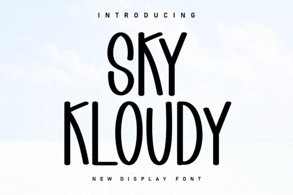 Sky Kloudy: A Handwritten Display Font That Speaks Before You Scroll