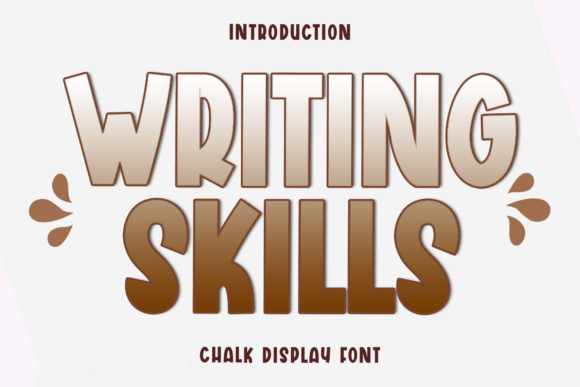 Writing Skills: A Warm, Playful Display Font for Thoughtful Typography